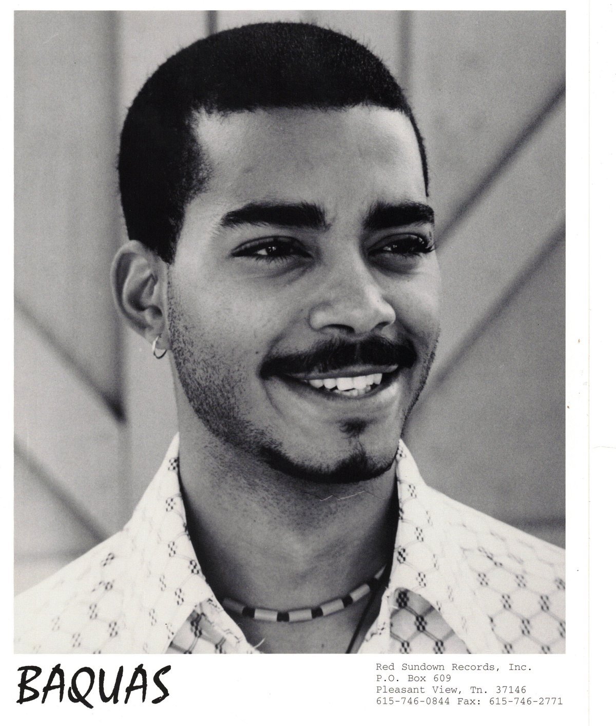 Archival portrait of Baquas from his Nashville years
